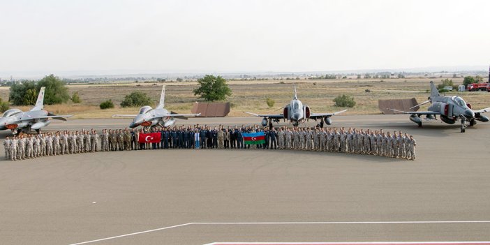 Azerbaycan ve Türk Hava Kuvvetleri'nden dosta güven düşmana korku veren tatbikat