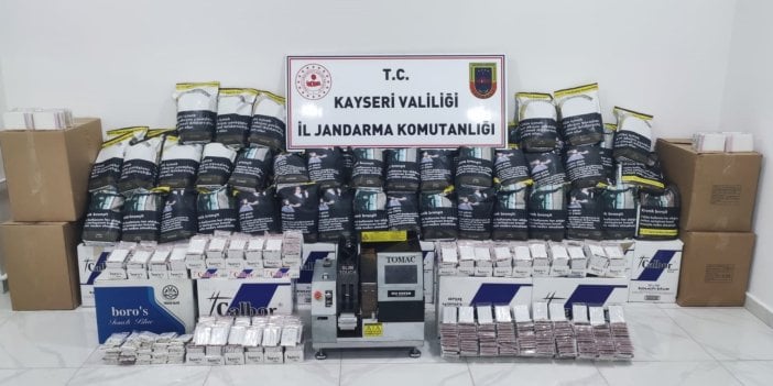 Kayseri'de 100 kilo kaçak tütün ele geçirildi