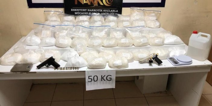 Polis 50 kilo metanfetamin ele geçirdi