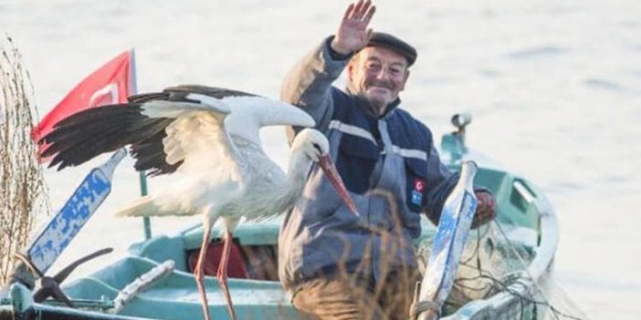 Yaren leylek ve üç yavrusu göç yolculuğuna başladı