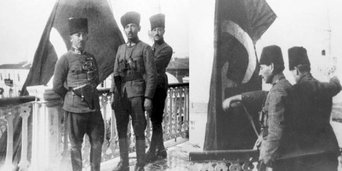 Orhan Uğuroğlu Yüzbaşı Şerafettin'in kaybolan sır kılıcını açıkladı. Atatürk hediye etmişti. Kurtarılan İzmir'e Türk bayrağını çekmişti