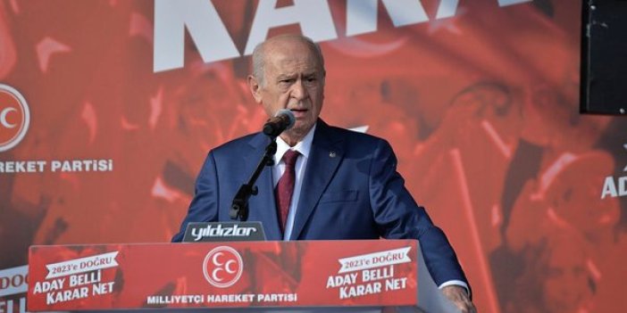 Devlet Bahçeli Erdoğan'a oy istemek için miting yaptı. Anket şirketlerine tepki gösterdi