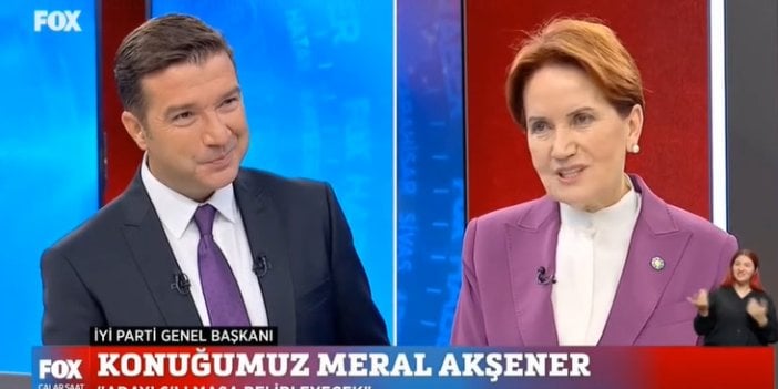 Meral Akşener’den Fox TV canlı yayınında ortak aday açıklaması: Devlet tecrübesi olan kazanacak bir aday