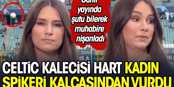 Ünlü kaleci kadın spikeri kalçasından vurdu