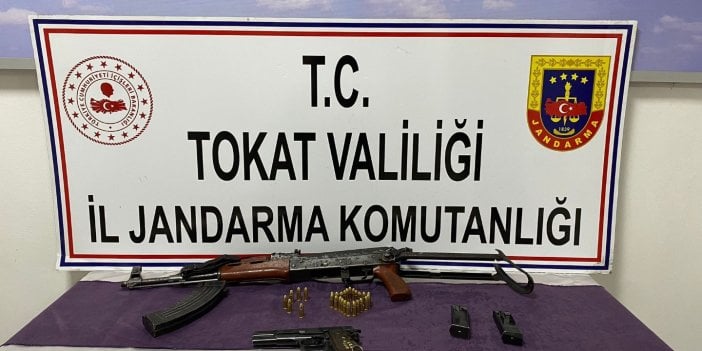 Tokat'ta kalaşnikof tüfek ele geçirildi