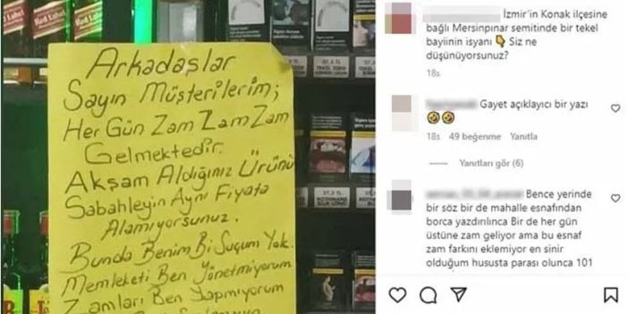 Tekel bayisi zamların nedenini açıkladı okuyanlar ağzını bile açamadı