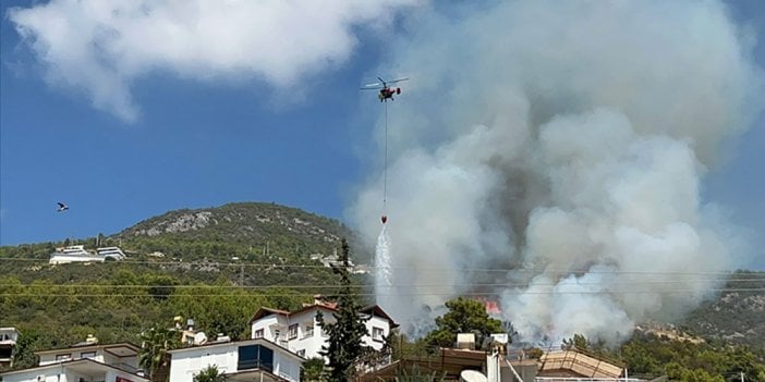 Alanya'da orman yangını