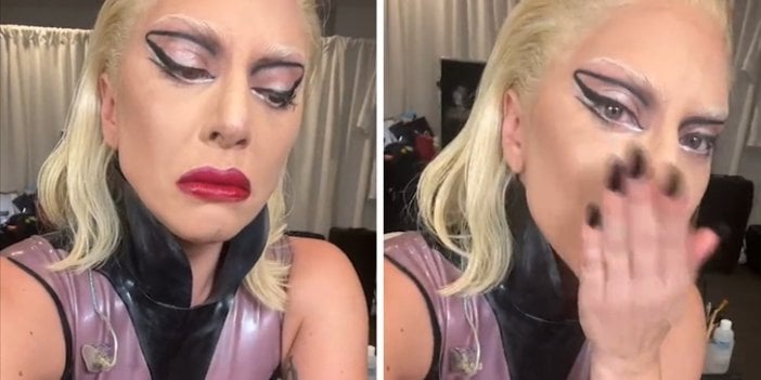 Lady Gaga hüngür hüngür ağladı