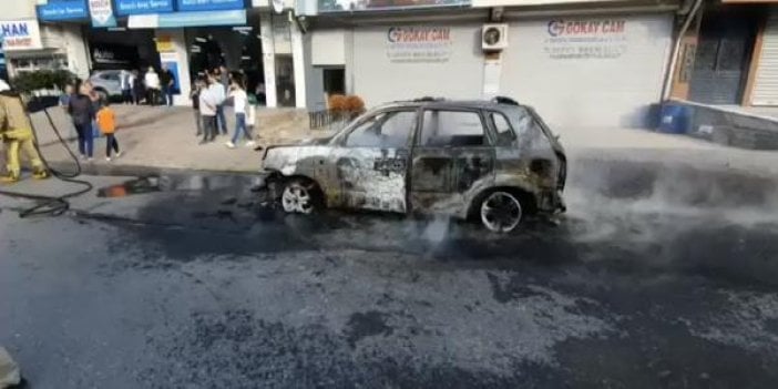 Aracını yaktı, bıçakla polislere saldırdı, öldürüldü