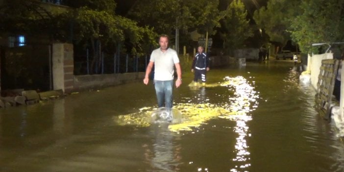 Sebebi yağmur değil. Silivri'yi su bastı