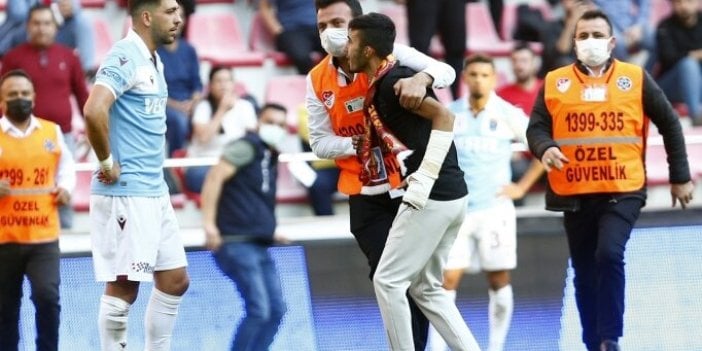 Trabzonspor'da Bakasetas'ın üzerine yürüyen taraftara ceza geldi