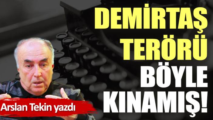 Demirtaş terörü böyle kınamış!