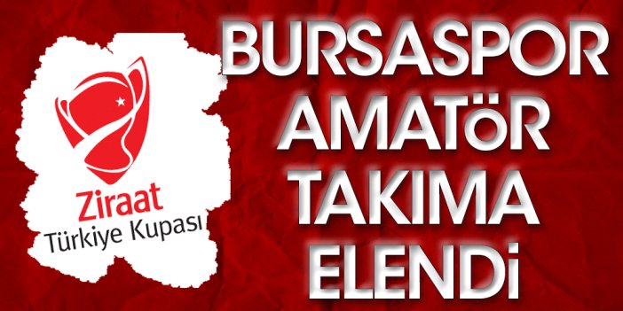 Bursaspor amatör Boyabatspor'a elendi