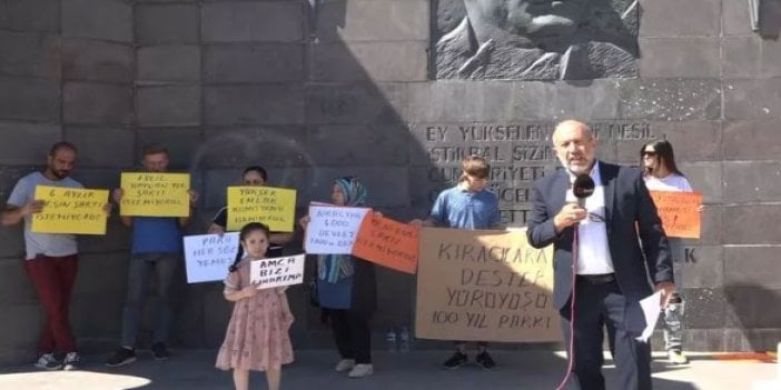 Gaziantep'te kiracı eylemi