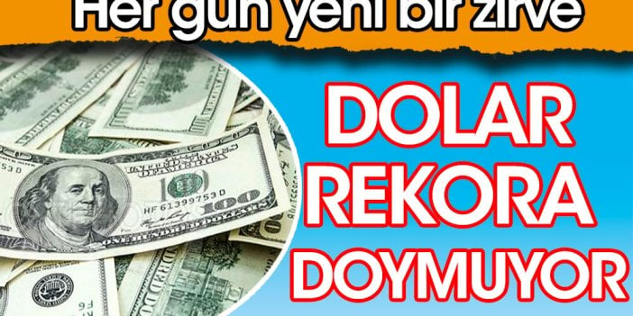 Her gün yeni bir zirve. Dolar rekora doymuyor