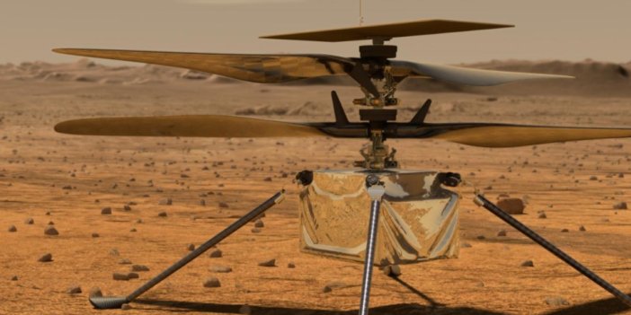 Mars helikopterinin ayağına yeni bir uzay enkazı takıldı