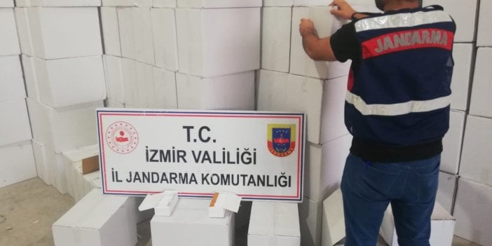 İzmir’de 15 milyon kaçak makaron ele geçirildi