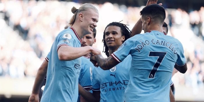 Erling Haaland atmaya, Manchester City kazanmaya devam ediyor