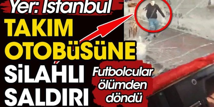 Taşlı sopalı amatör maçın ardından silahlar patladı. Futbolcular mahsur kaldı