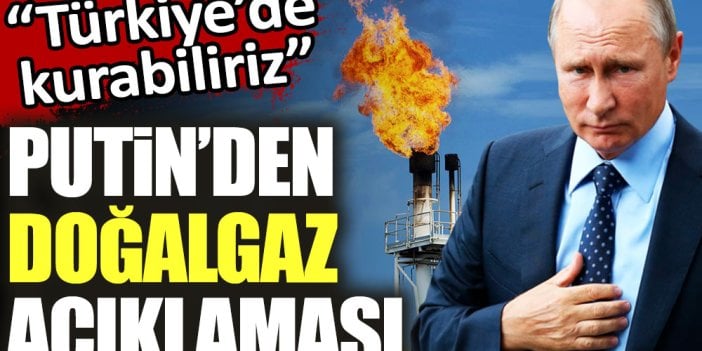 Putin'den Doğalgaz açıklaması: Türkiye'de kurabiliriz