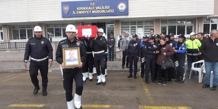 Kalbine yenik düşen polis memuruna hazin tören 