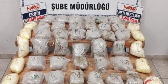 Mardin’de durdurulan araçtan 23 kilogram uyuşturucu çıktı