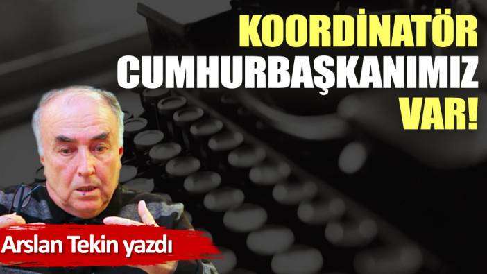 Koordinatör cumhurbaşkanımız var!