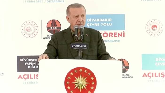 Cumhurbaşkanı Erdoğan Diyarbakır'da konuştu (23 Ekim 2022)