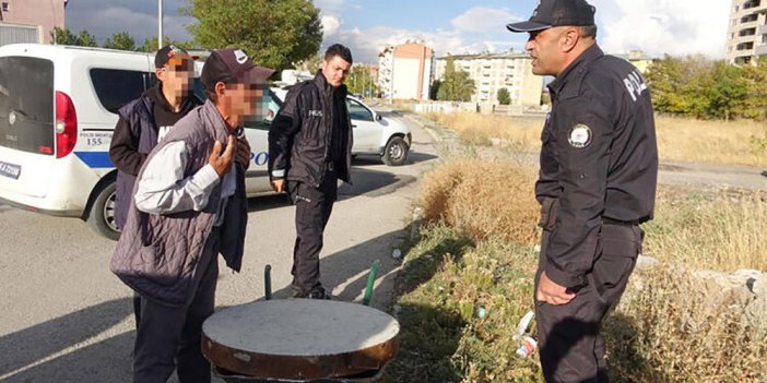 Rögar kapağını söktü savunması pes dedirtti! Polis anında yakaladı