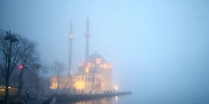 İstanbul'a sis çöktü