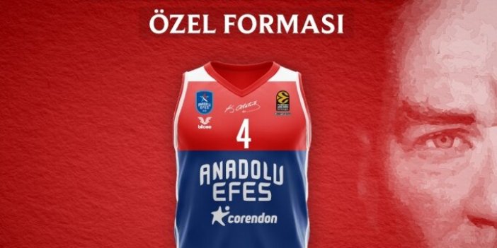 Efes'ten 29 Ekim Cumhuriyet Bayramı'na özel forma. Fenerbahçe derbisinde giyecek