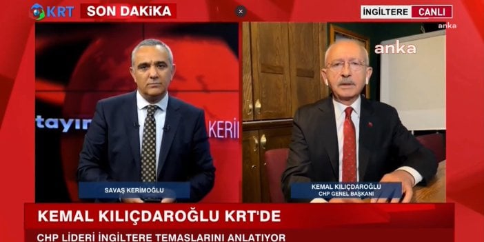 Kılıçdaroğlu İngiltere’ye neden gittiğini açıkladı. KRT canlı yayınında duyurdu