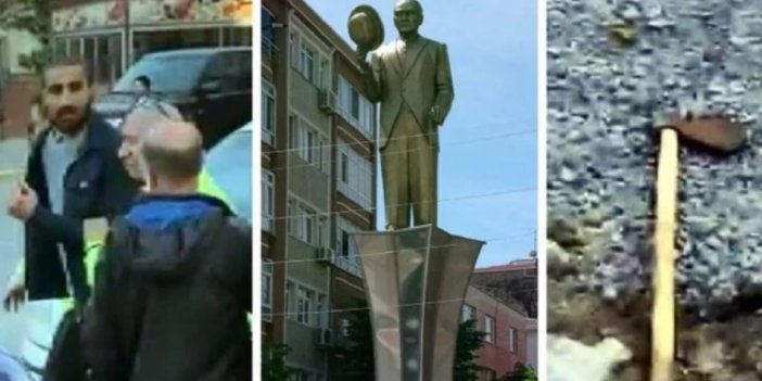 İstanbul'da Atatürk Anıtı'na baltalı saldırı: 1 kişi gözaltına alındı