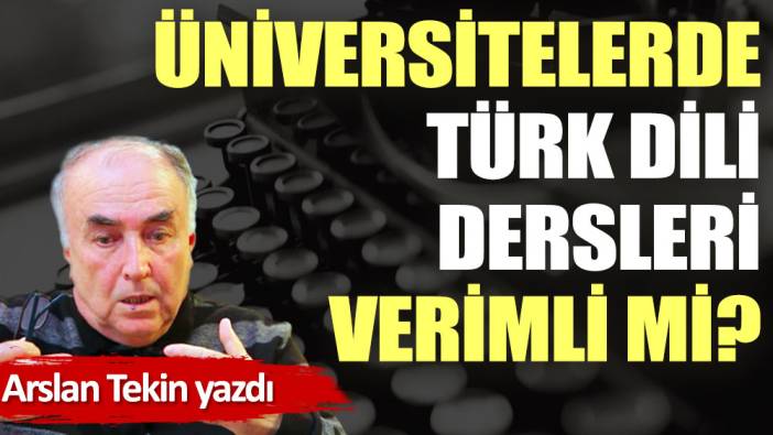 Üniversitelerde Türk dili dersleri verimli mi?