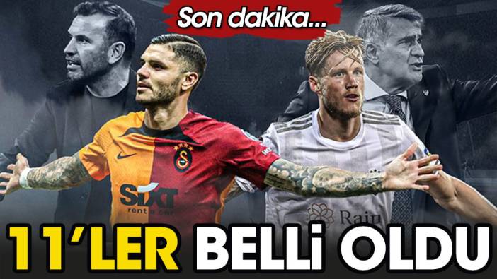 Flaş... Flaş... Galatasaray Beşiktaş derbisinde 11'ler belli oldu (05 Kasım 2022)