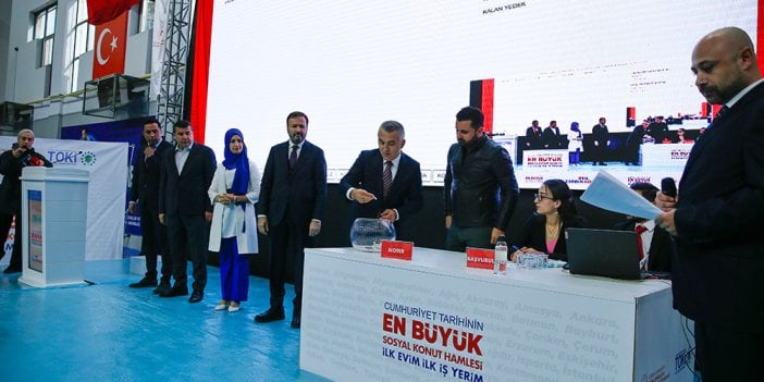 Sosyal konut projesinde ilk kuralar bugün çekildi