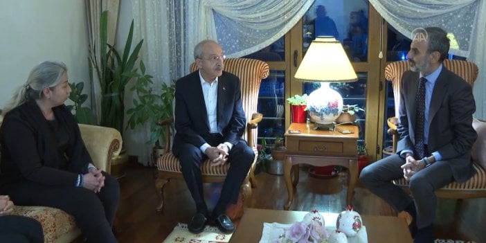 Kılıçdaroğlu gazeteci Tülay Ünal Öçten'e taziye ziyaretinde bulundu