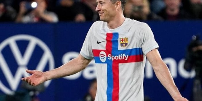 Barcelona Lewandowski'yi kaybetti maçı kazandı 