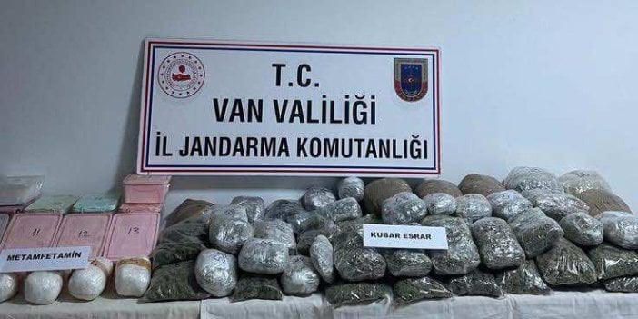 Van'da 29 kilo esrar ile 23 kilo metamfetamin ele geçirildi