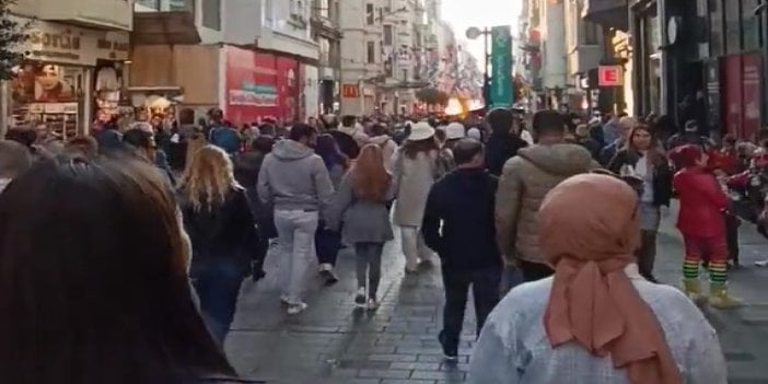 İstiklal Caddesi'nde patlama kameraya böyle yansıdı