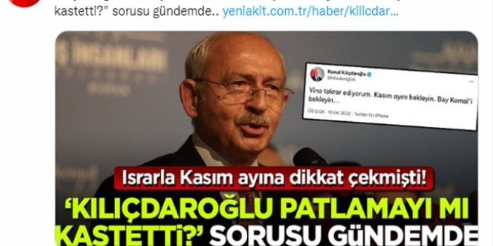 Akit terör saldırısı ile Kılıçdaroğlu'nu ilişkilendirdi. Ahlaksızlığa tepki yağıyor