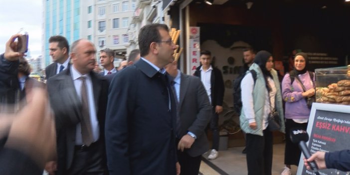 Ekrem İmamoğlu, İstiklal Caddesi'nde esnafa moral ziyareti yaptı