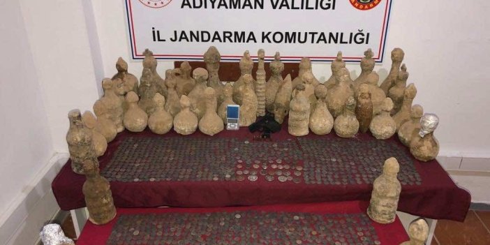 Adıyaman’da Roma Dönemine ait bin 578 adet sikke ele geçirildi