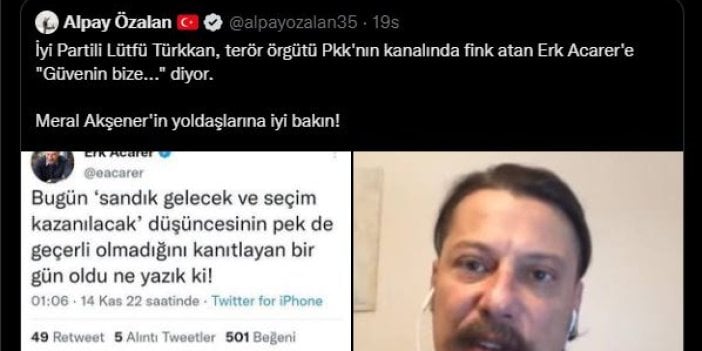 Beşiktaş Çarşı'dan Acarer AKP'li Özalan'ın eski defterlerini açtı