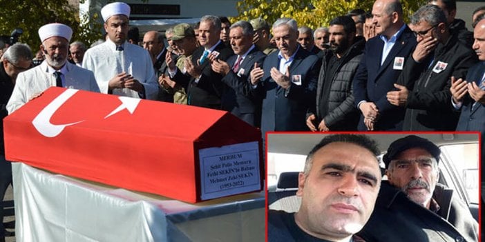 Şehit Fethi Sekin'in babasına son veda! Oğlunun yanına defnedildi