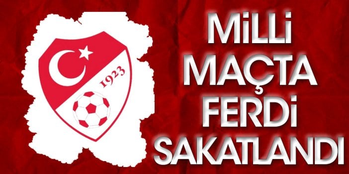 Milli maçta Fenerbahçe'nin yıldız oyuncusu sakatlandı