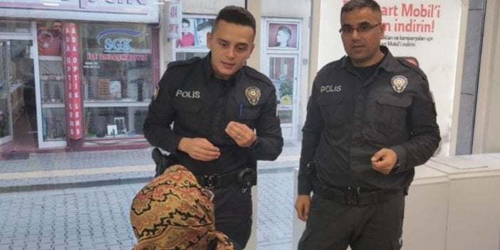 Polisin dikkati 100 bin lirayı kurtardı