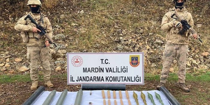 Mardin’de arazide terör örgütüne ait 11 adet roket mühimmatı ele geçirildi