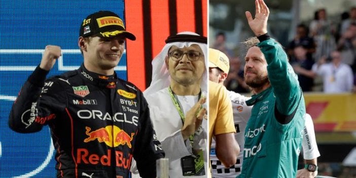 Vettel'in son yarışında Verstappen damalı bayrağı gördü