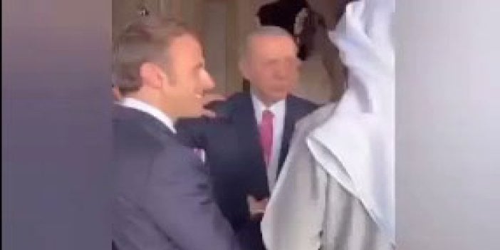 Erdoğan ve Macron'un beden dilleri kameralara böyle yansıdı. Görüntüler G20 Liderler Zirvesi'nden